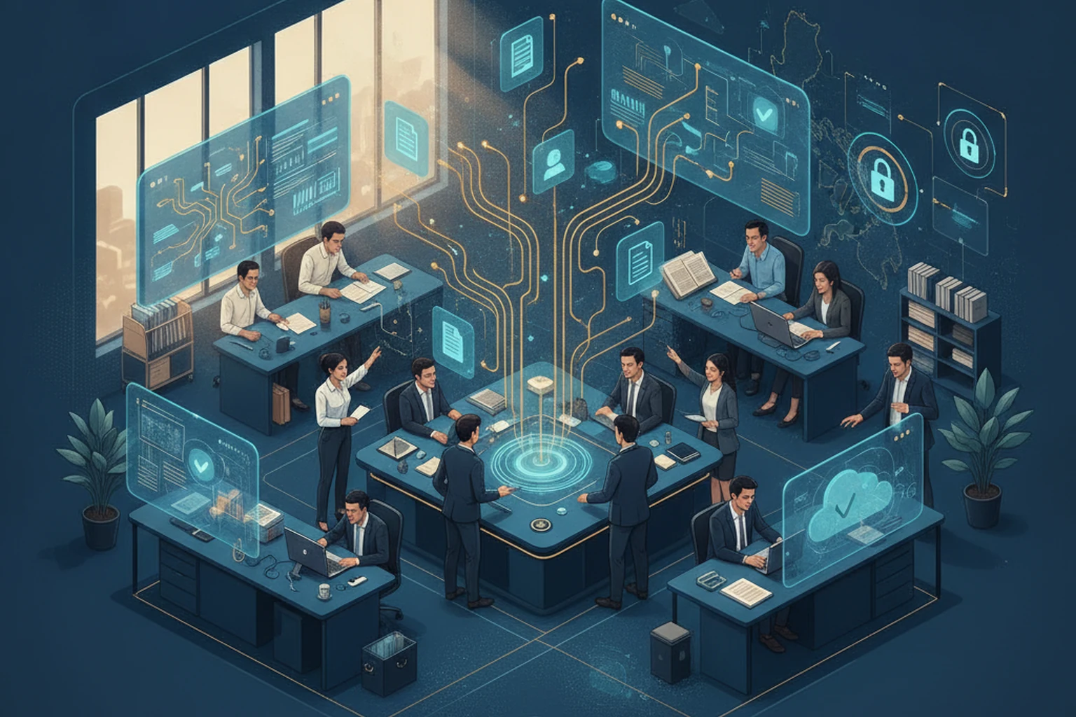 Employment Operations: Source of Truth Map editorial illustration