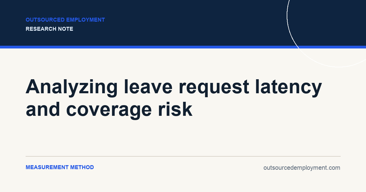 Thumbnail for Analyzing leave request latency and coverage risk