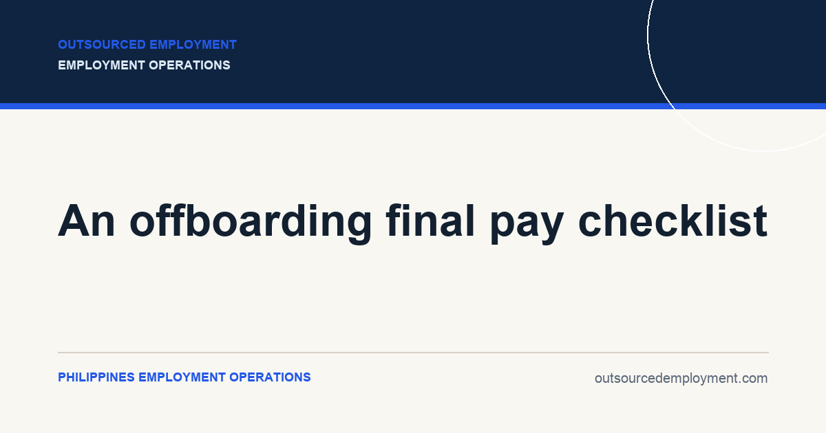 Thumbnail for An offboarding final pay checklist