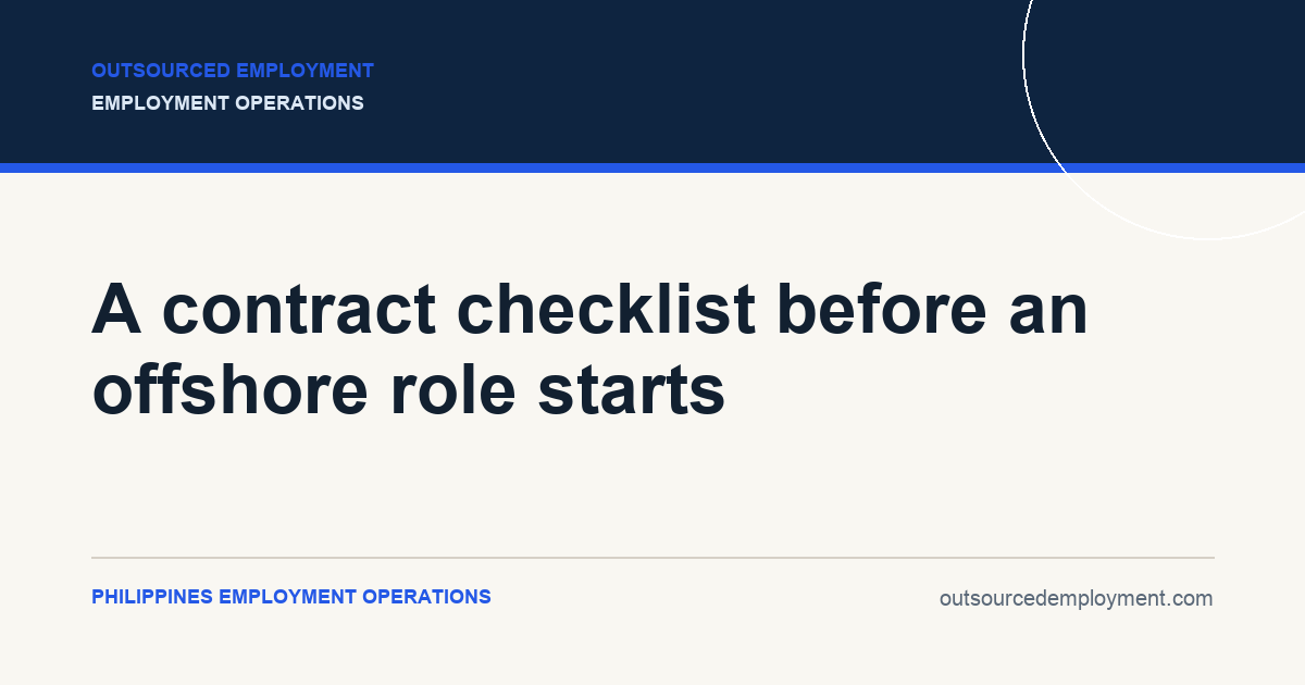 Thumbnail for A contract checklist before an offshore role starts