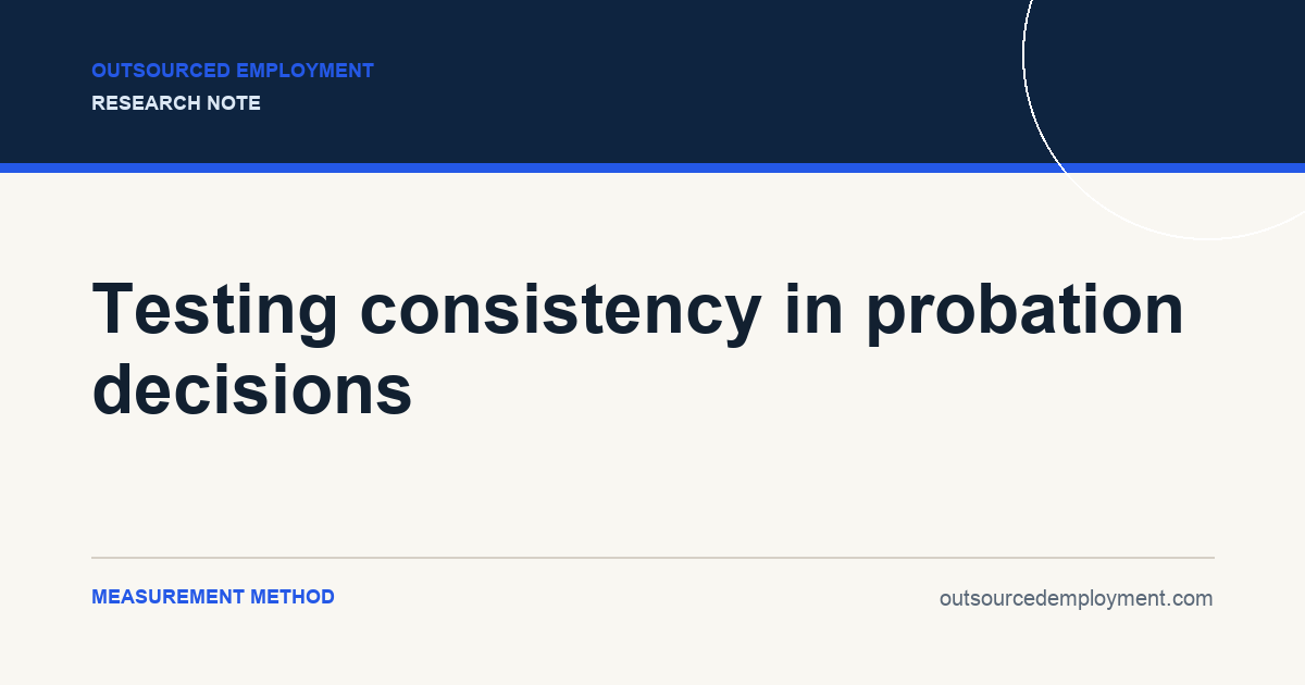 Thumbnail for Testing consistency in probation decisions