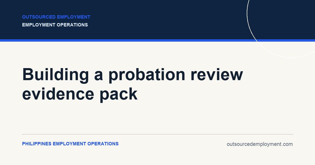 Thumbnail for Building a probation review evidence pack